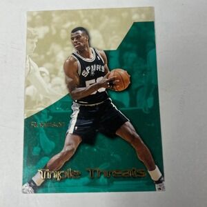 David Robinson 1996 SkyBox Premium T16 Triple Threats San Antonio Spurs Card‎